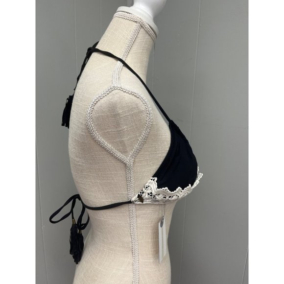 O’Neill XL Triangle Crochet‎ Fringe Bikini Top - Picture 2 of 10